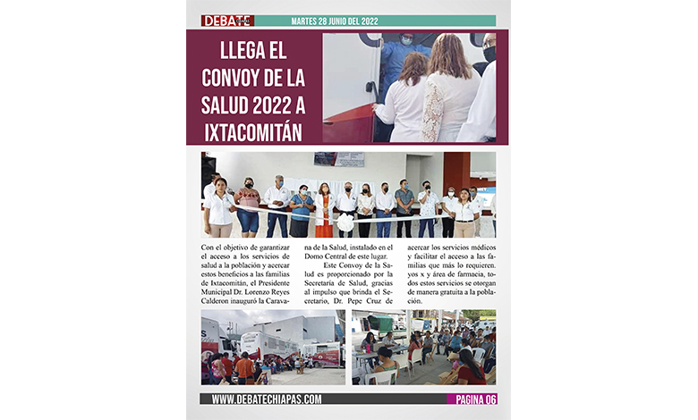  Llega el Convoy de la Salud 2022 a Ixtacomitán