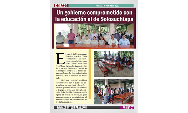  Un gobierno comprometido con la educación el de Solosuchiapa