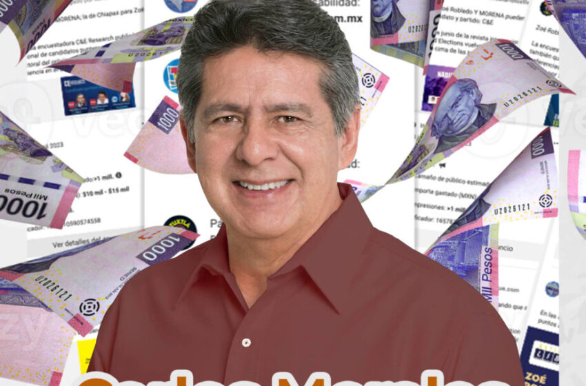  Carlos Morales Vázquez y su Casa de Campaña del Ayuntamiento Tuxtla Gutiérrez, gasta más de 220 mil pesos mensuales en publicidad para inflar imagen de Zoé Robledo.