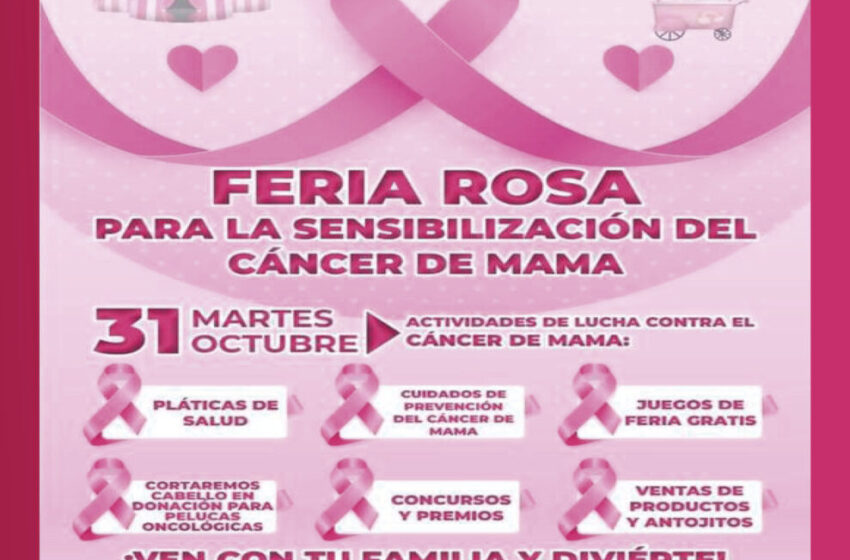  Asiste a la «Feria rosa: para la sensibilización del cáncer de mama» en Juárez