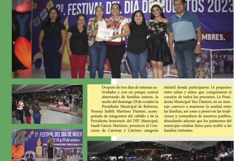  Éxito cierre del 2º. Festival del Día de los Muertos en Reforma