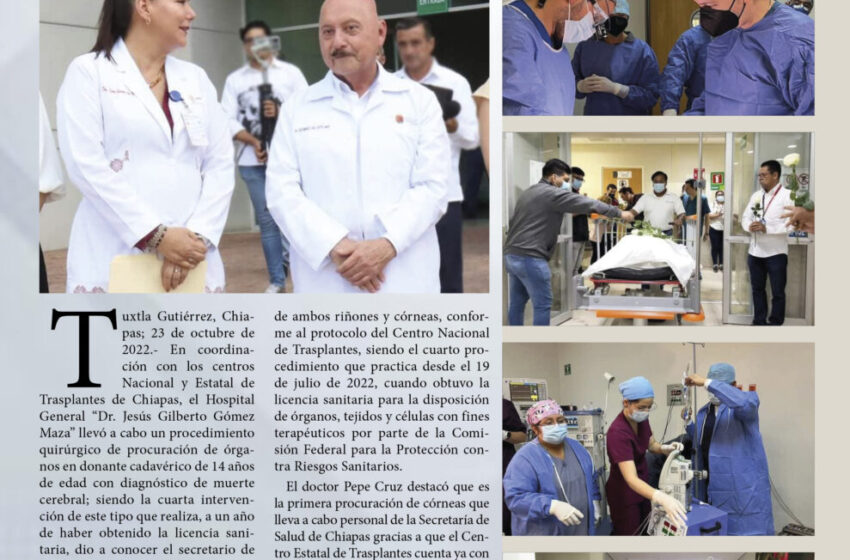 Con éxito Hospital “Gómez Maza” realiza cuarta procuración de órganos: Dr. Pepe Cruz