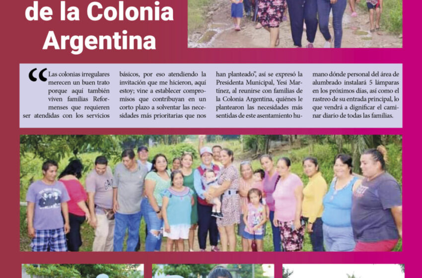  Yesi Dantori se reunió con habitantes de la Colonia Argentina