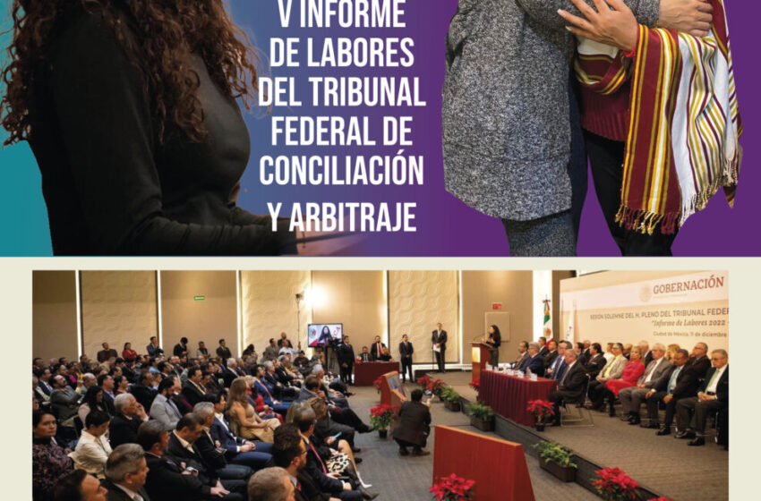  Diputada Cecilia López Sánchez participa en V Informe de Labores del Tribunal Federal de Conciliación y Arbitraje