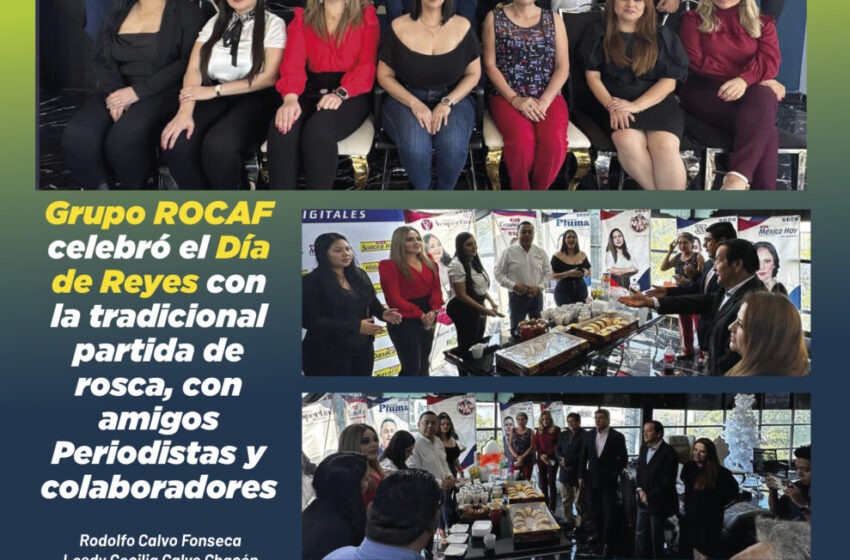  Grupo ROCAF celebró el Día de Reyes con la tradicional partida de rosca, con amigos Periodistas y colaboradores