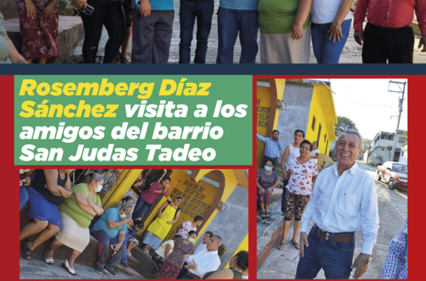  Rosemberg Díaz Sánchez visita a los amigos del barrio San Judas Tadeo