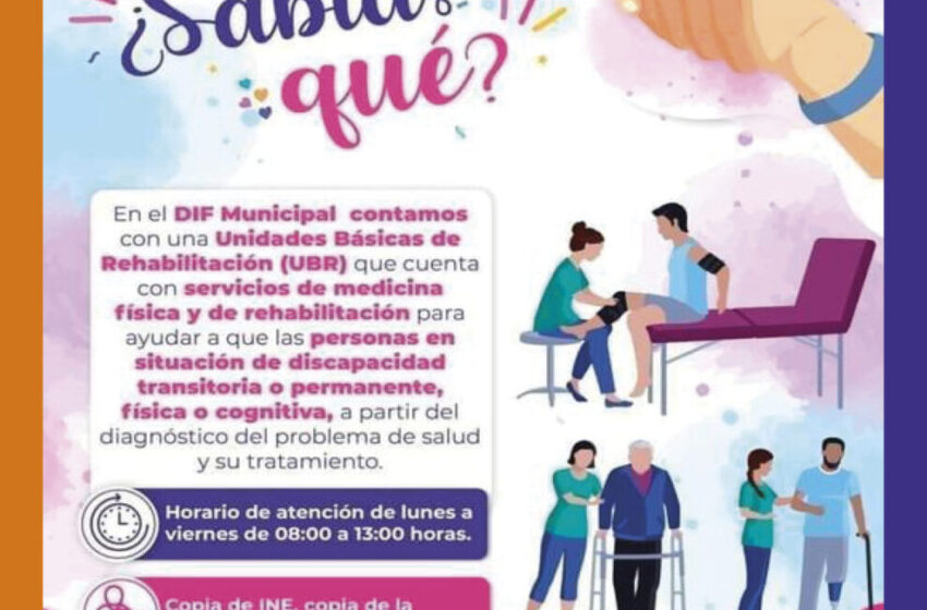  DIF Juárez cuenta con una Unidades Básicas de Rehabilitación (UBR)
