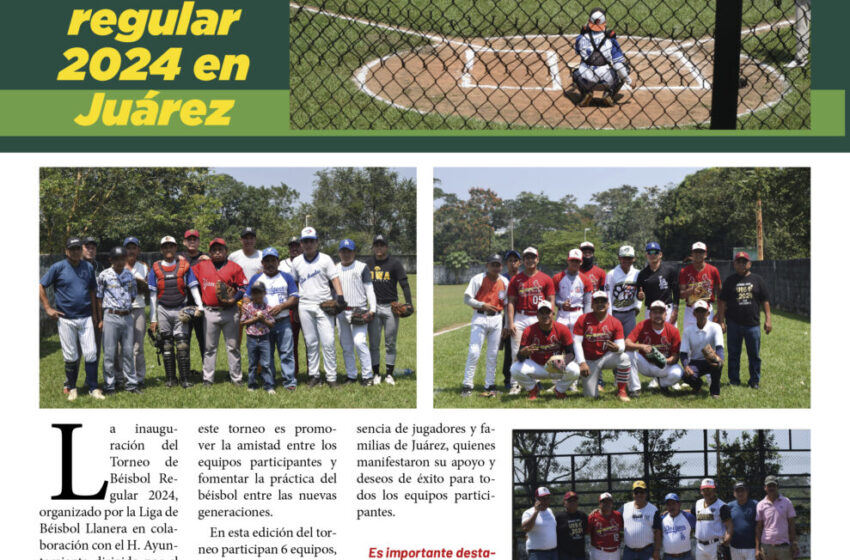  Inicia con éxito el torneo de béisbol regular 2024 en Juárez