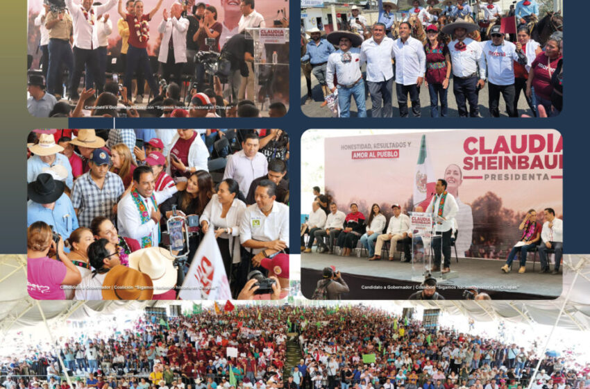  El pueblo de Chiapas respalda a Claudia Sheinbaum y Eduardo Ramírez