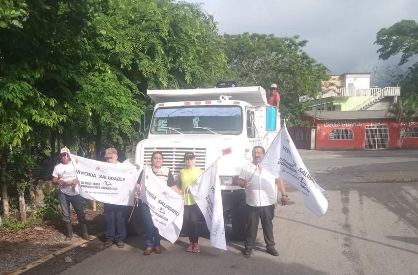  «3.ª Campaña de Descacharrización en Pichucalco, Lava, Tapa, Voltea y Tira», para mantener un entorno limpio y libre de criaderos de mosquitos.