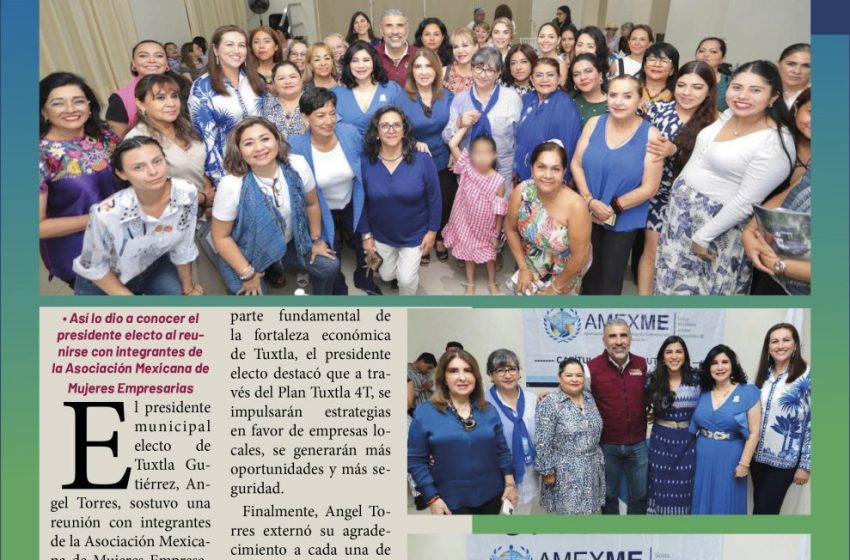  Mujeres empresarias, fortaleza de la economía local: Angel Torres