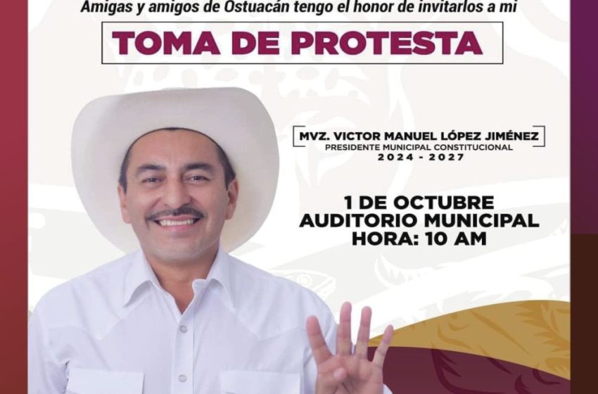  Mi voz es la voz de mi pueblo, cordialmente invitados amigos, Víctor Manuel López Jiménez Presidente Municipal Electo Ostuacán