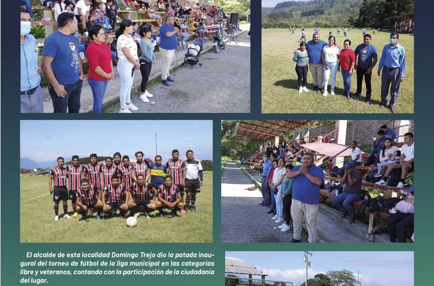  Domingo Trejo inauguró torneo de fútbol libre y veteranos en Rayón